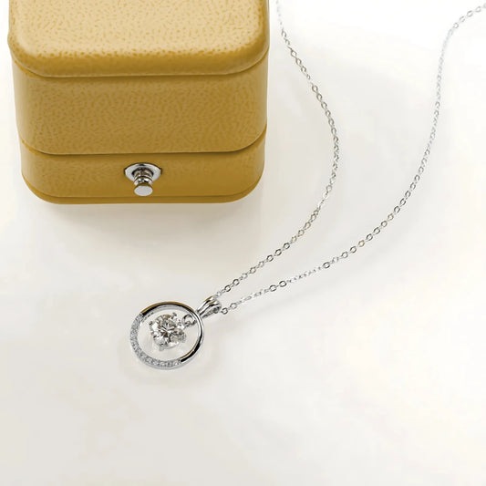 Colar Contemporâneo em Cristal de Moissanite