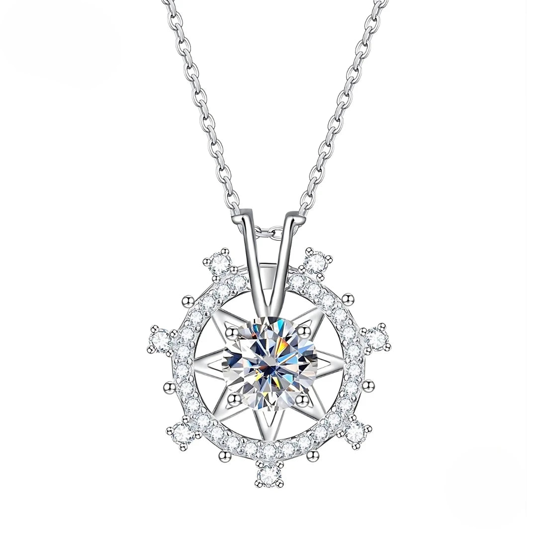 Colar Oceano em Cristal de Moissanite
