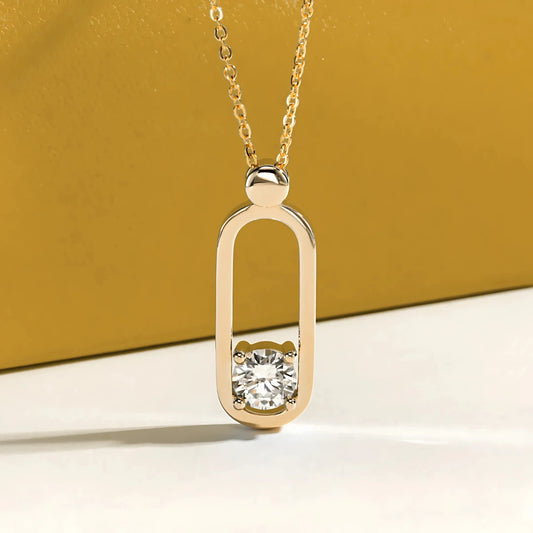 Colar Portal Celestial em Cristal de Moissanite