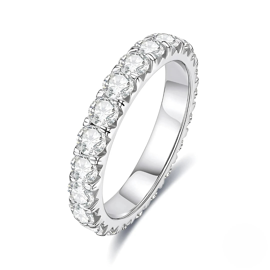 Aliança Brilho da Nobreza com Cristal de Moissanite