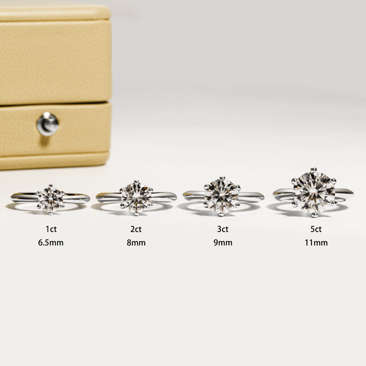 Anel Luz Primordial com Cristal de Moissanite
