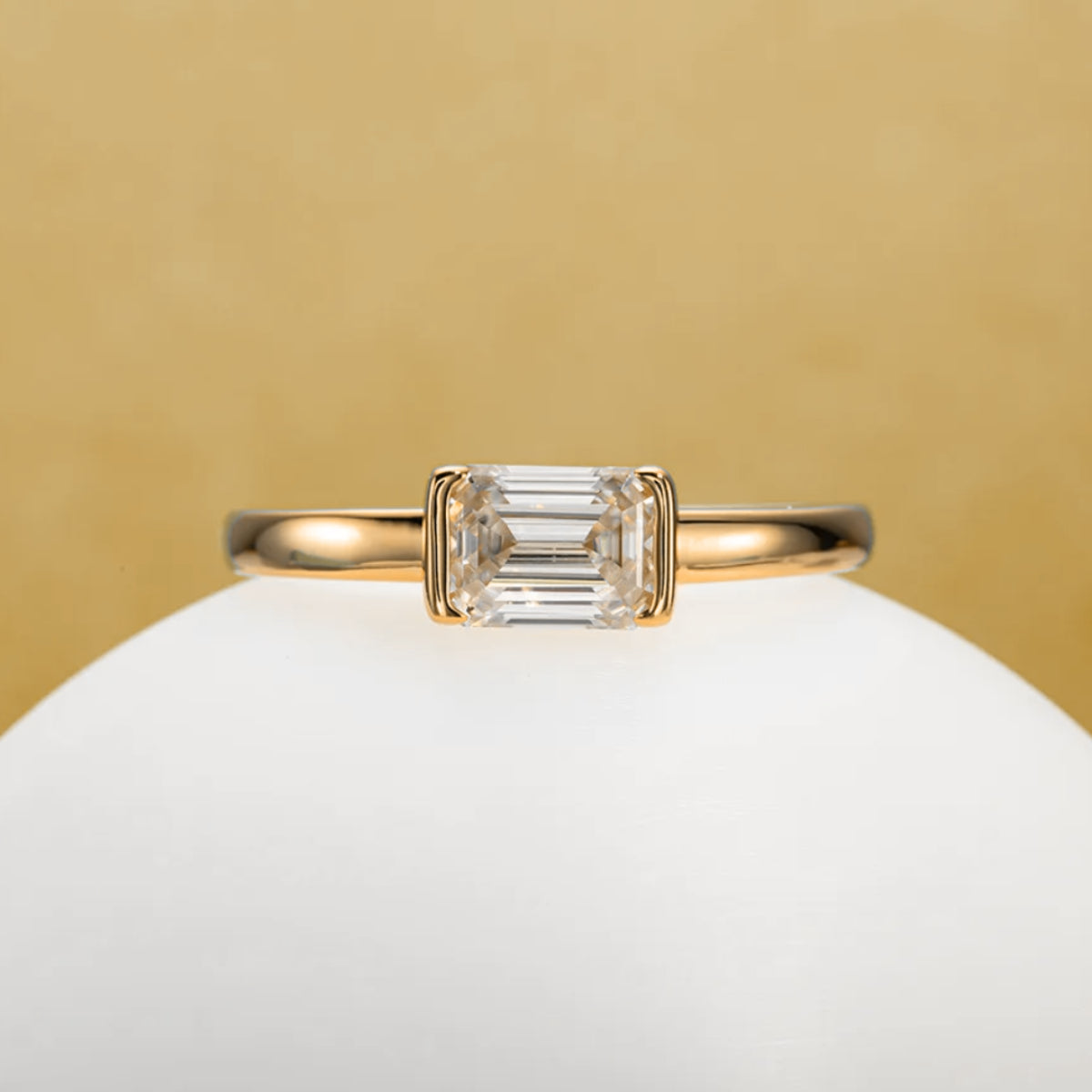 Anel Sólido Infinito em Cristal de Moissanite