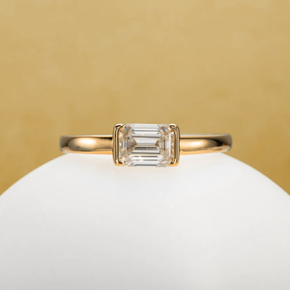 Anel Sólido Infinito em Cristal de Moissanite