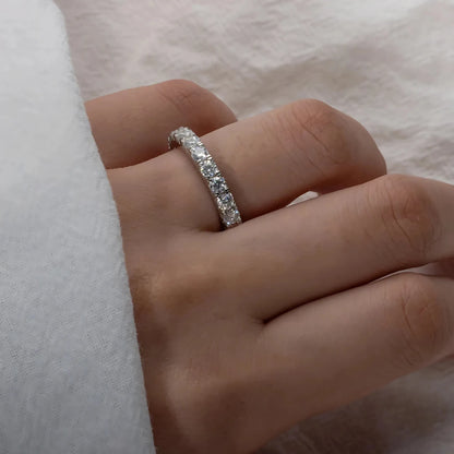 Aliança Brilho da Nobreza com Cristal de Moissanite