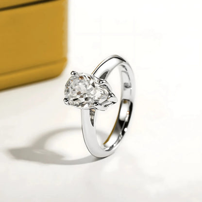 Anel Espírito da Luz com Cristal de Moissanite