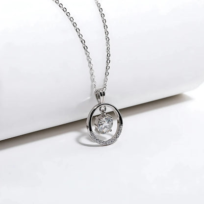 Colar Contemporâneo em Cristal de Moissanite