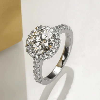 Anel Celestious com Cristal de Moissanite