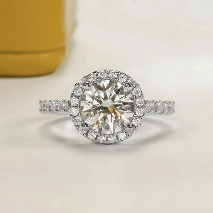 Anel Celestious com Cristal de Moissanite