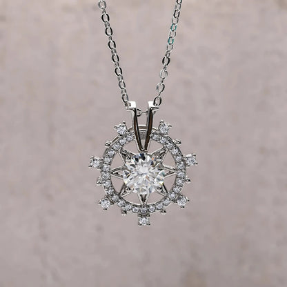 Colar Oceano em Cristal de Moissanite