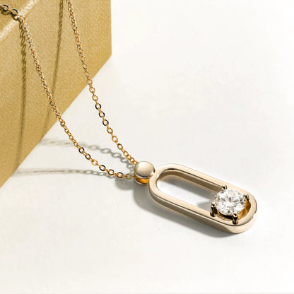 Colar Portal Celestial em Cristal de Moissanite