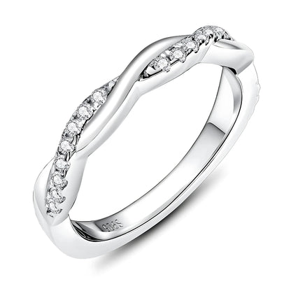 Anel Reflexo Celestial em Cristal de Moissanite
