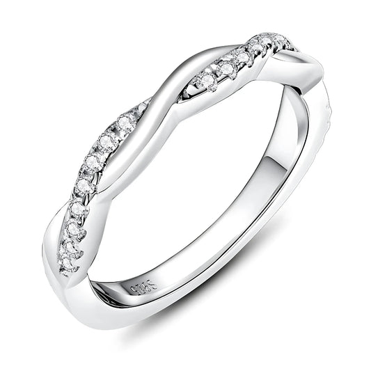 Anel Reflexo Celestial em Cristal de Moissanite