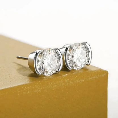 Brinco Florata em Cristal de Moissanite