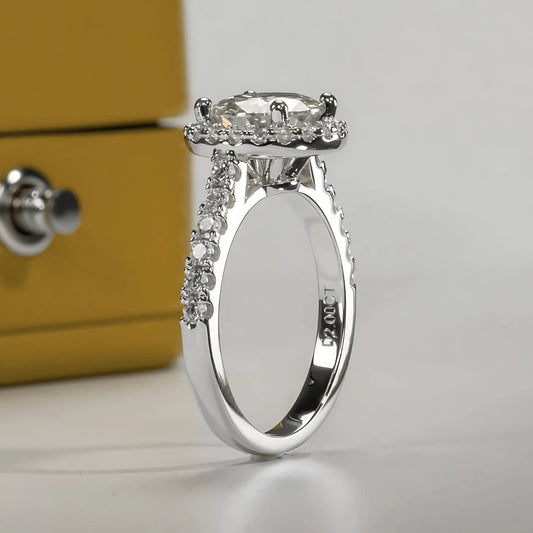 Anel Celestious com Cristal de Moissanite