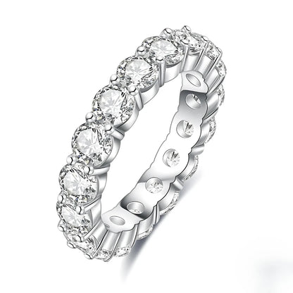 Aliança Chave Celestial com Cristal de Moissanite