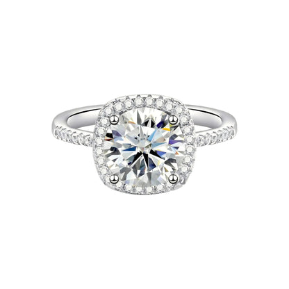 Anel Nuvem Ascendente com Cristal de Moissanite