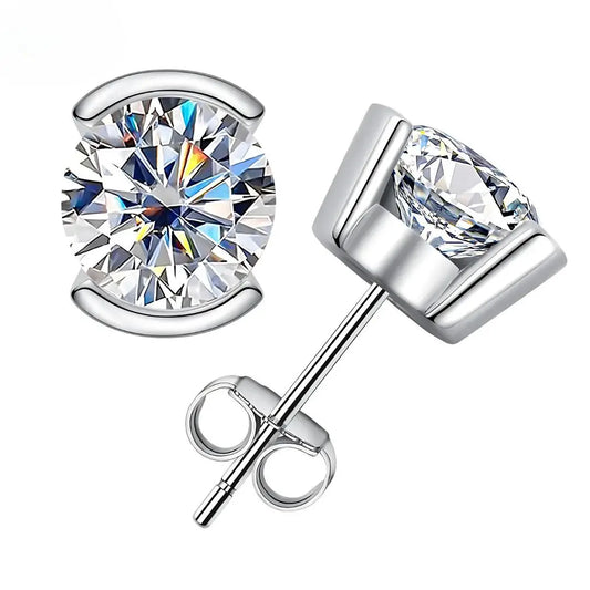 Brinco Florata em Cristal de Moissanite