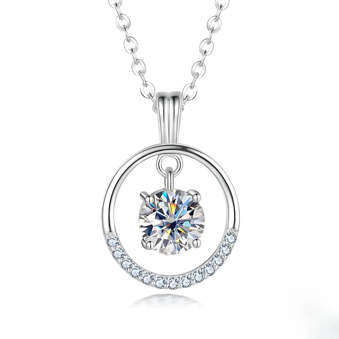 Colar Contemporâneo em Cristal de Moissanite