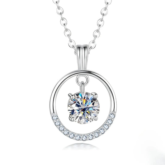 Colar Contemporâneo em Cristal de Moissanite