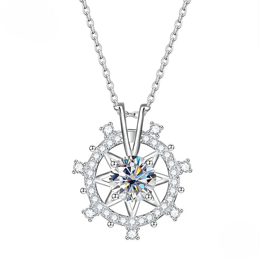 Colar Oceano em Cristal de Moissanite