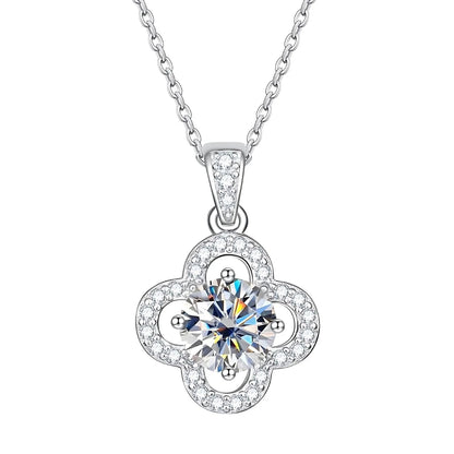 Colar Flor do Amor em Cristal de Moissanite