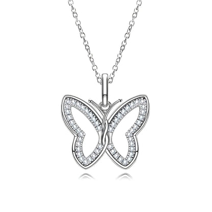 Colar Coração Luminoso em Cristal de Moissanite