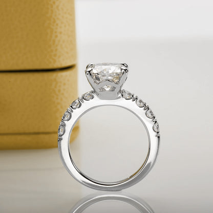 Anel Brilho Ascendente com Cristal de Moissanite