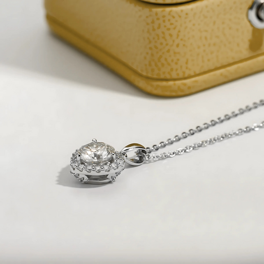 Colar Brilho do Amor em Cristal de Moissanite