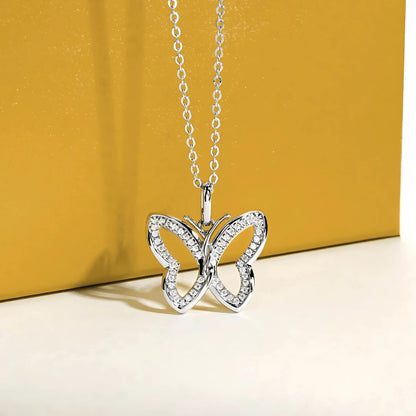 Colar Coração Luminoso em Cristal de Moissanite