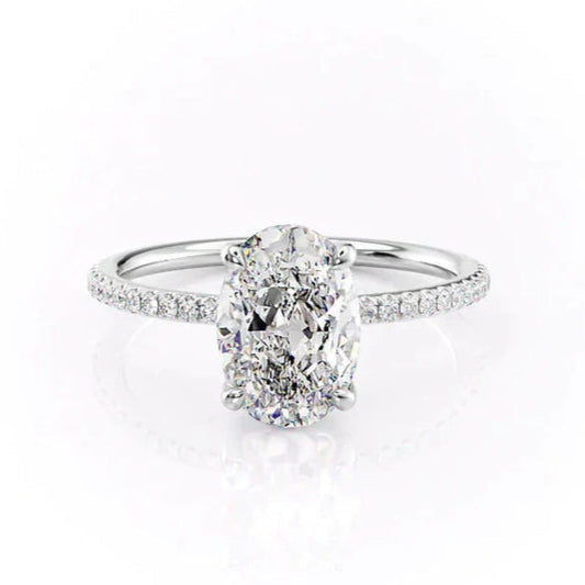 Anel Iluminar Primordial com Cristal de Moissanite