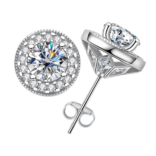 Brinco Harmonia Radiante em Cristal de Moissanite