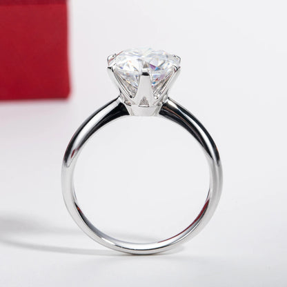 Anel Luz Primordial com Cristal de Moissanite