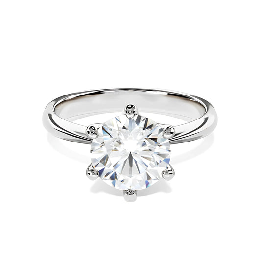 Anel Luz Primordial com Cristal de Moissanite