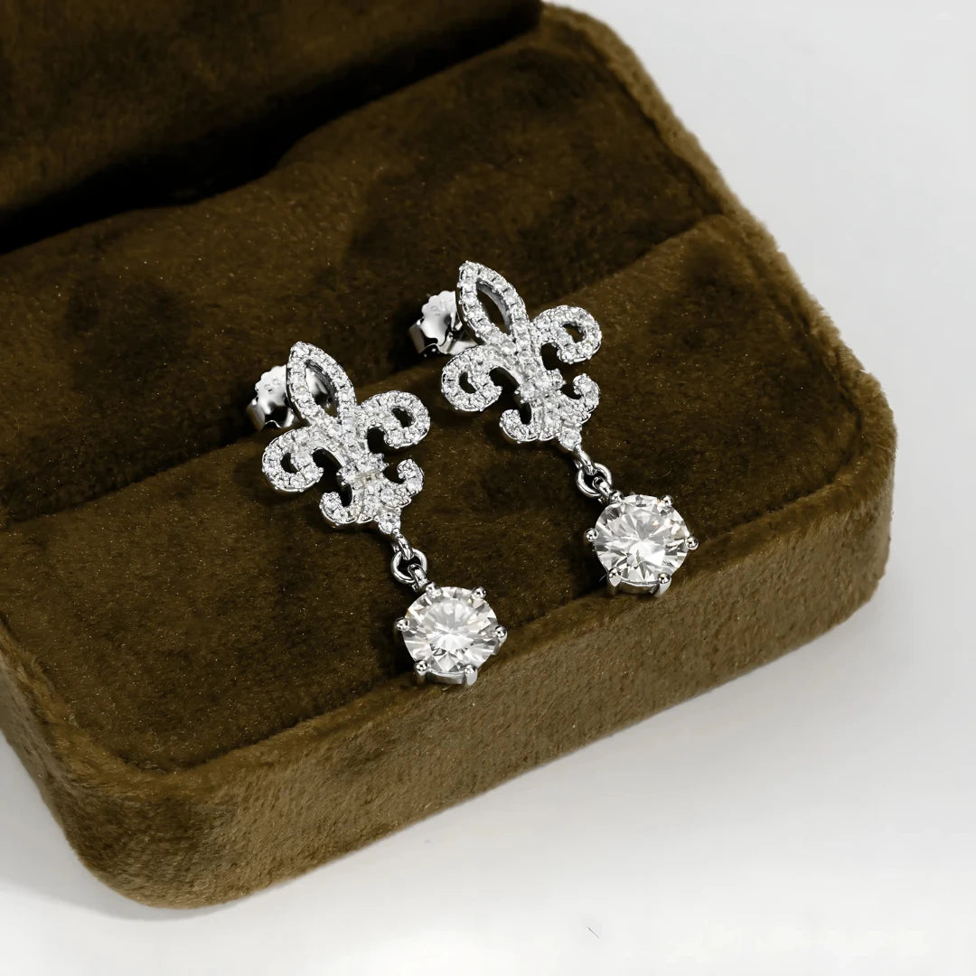 Brinco Aura de Luz em Cristal de Moissanite