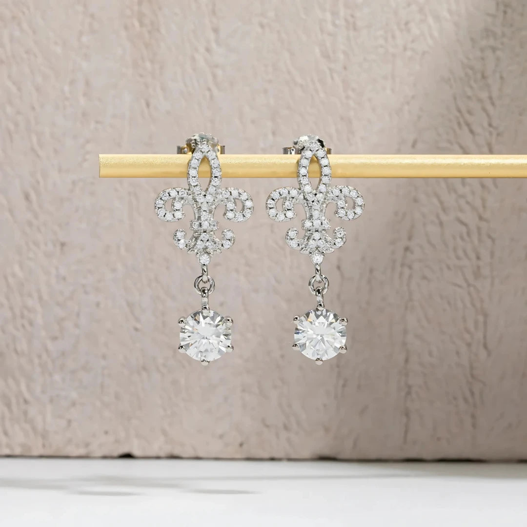 Brinco Aura de Luz em Cristal de Moissanite