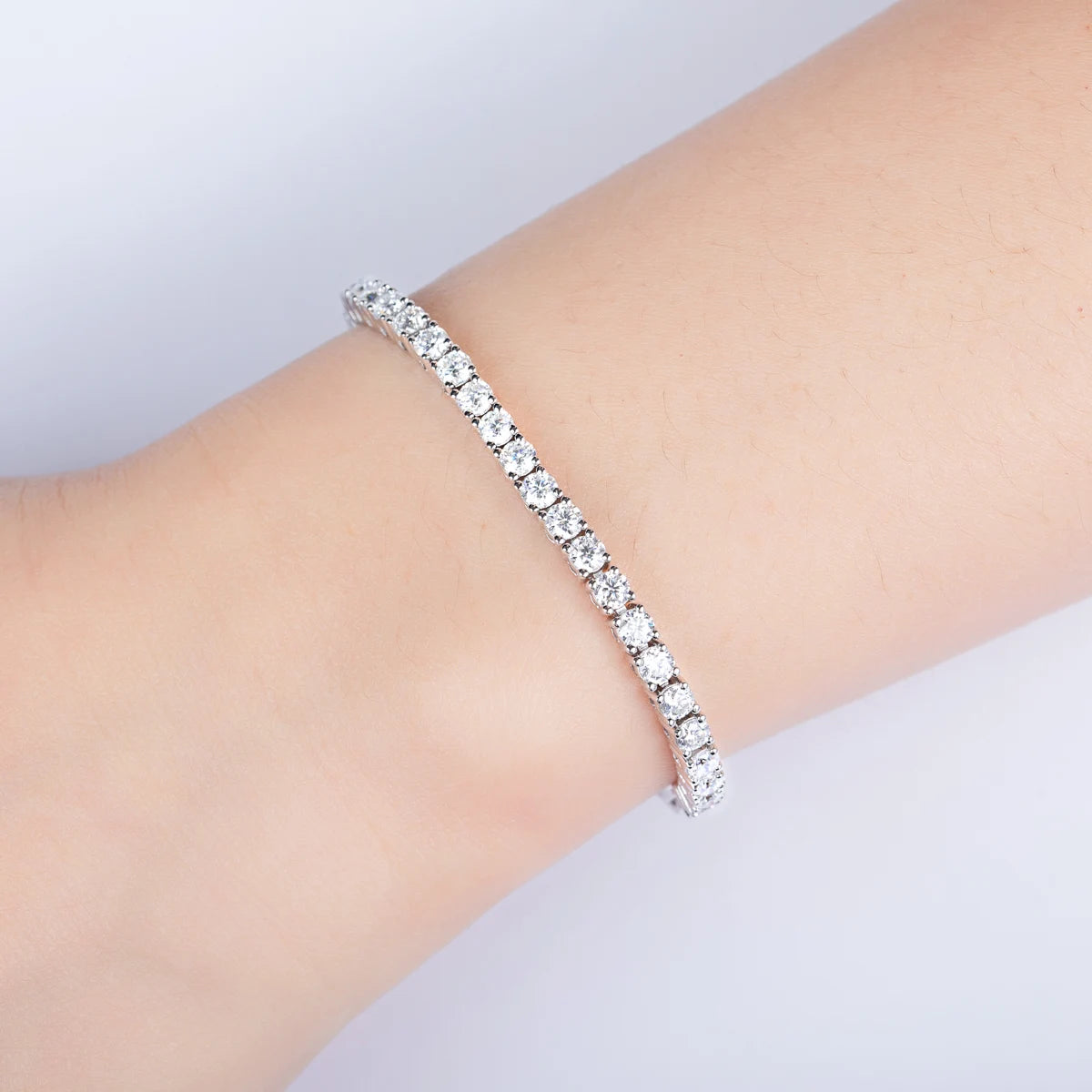 Bracelete Horizonte Cósmico em Cristal de Moissanite