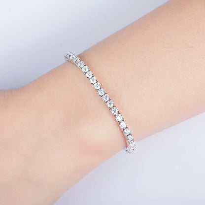 Bracelete Horizonte Cósmico em Cristal de Moissanite