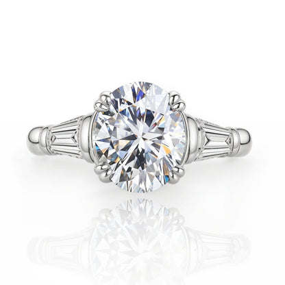 Anel Iluminar Completo com Cristal de Moissanite