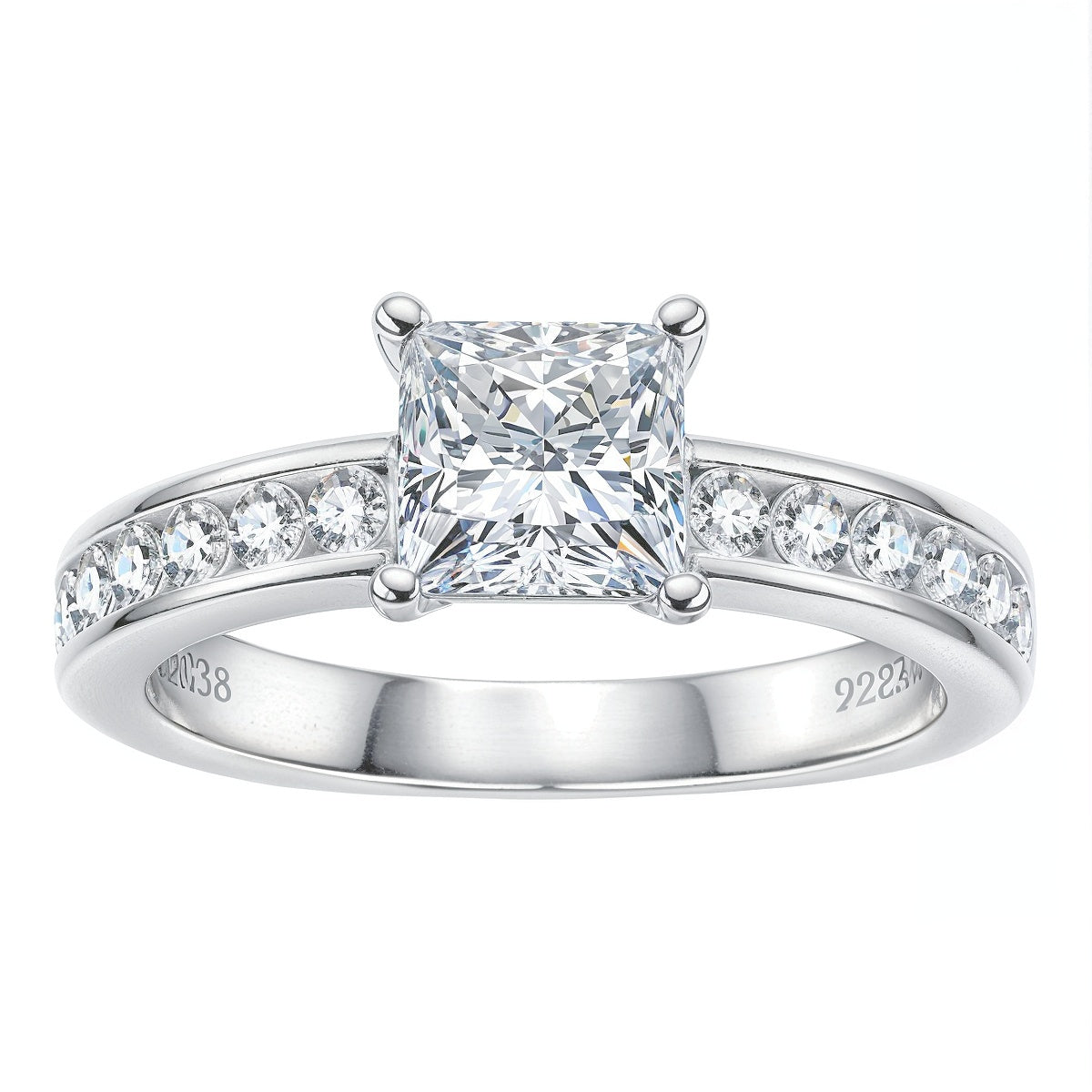Anel Dama da Luz com Cristal de Moissanite