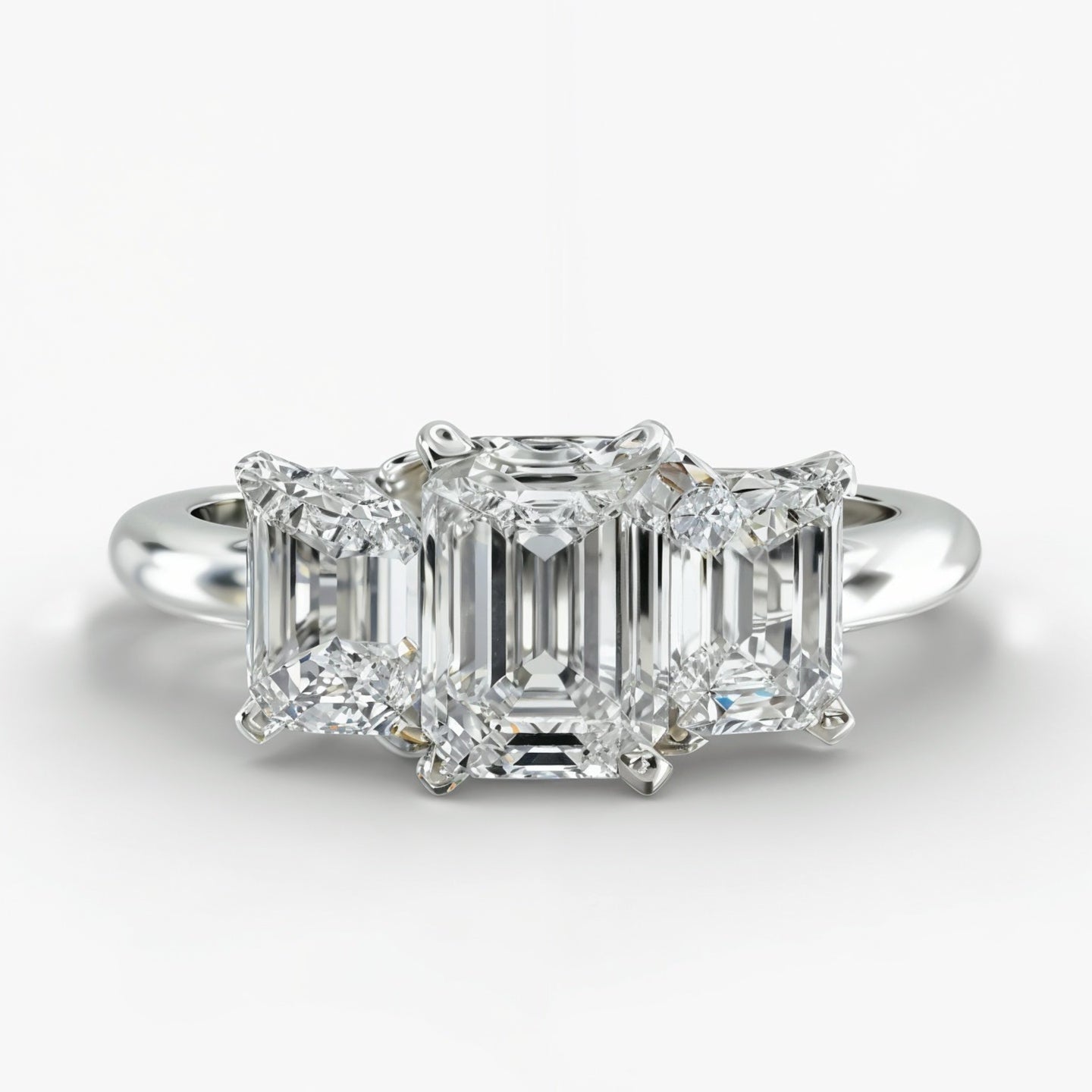 Anel Facetas do Destino com Cristal de Moissanite