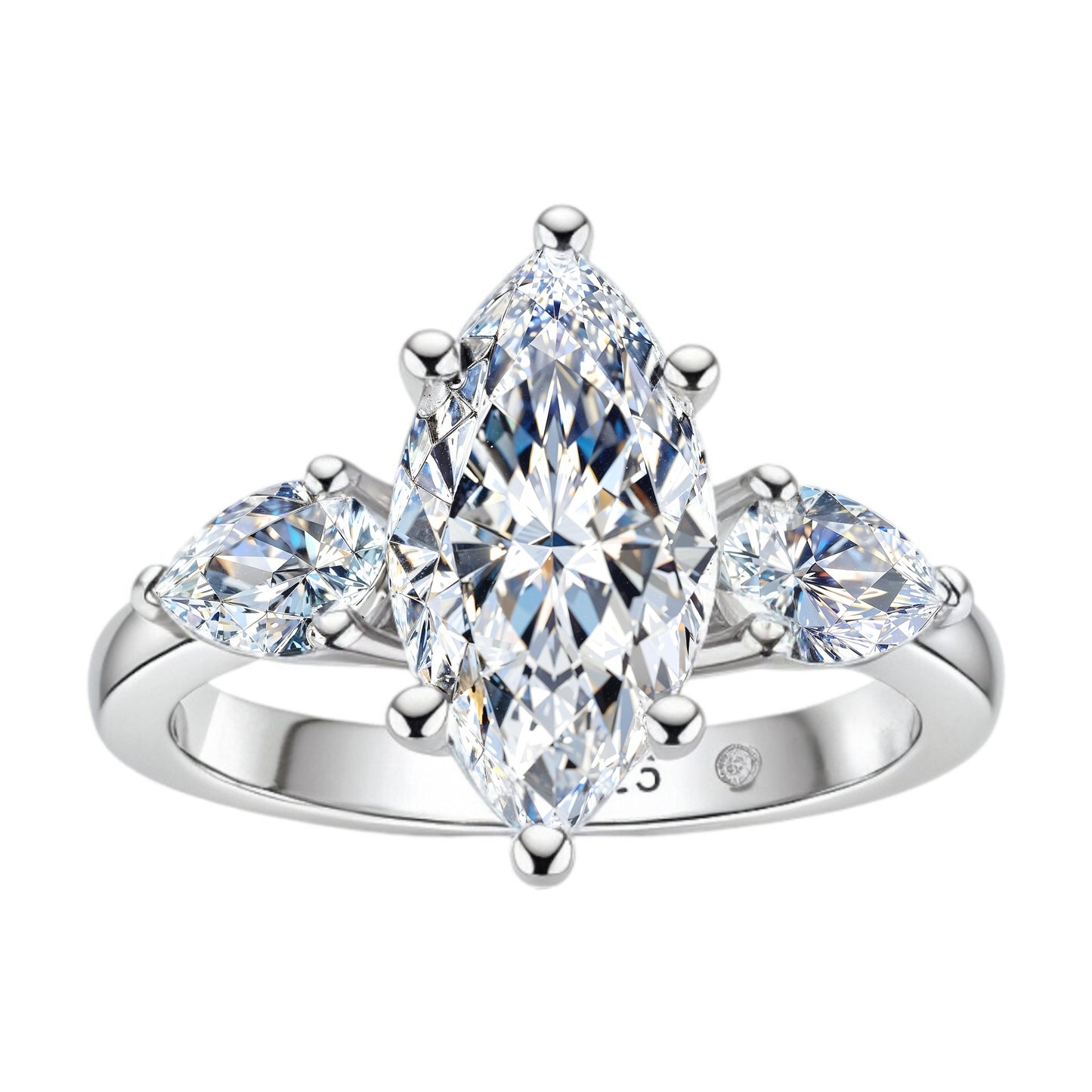 Anel Princípio da Luz com Cristal de Moissanite