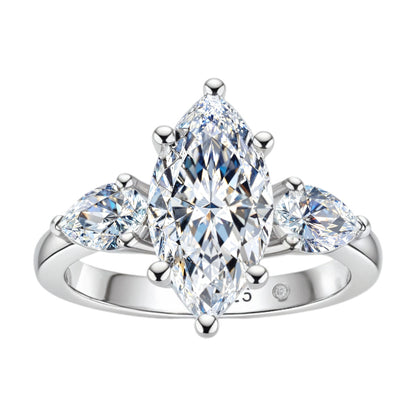 Anel Princípio da Luz com Cristal de Moissanite